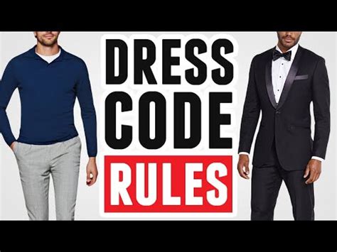 He has poise, style and a posture that. EASY Dress Code Guide (Simple Tutorial) Clothing Etiquette ...