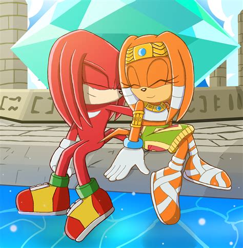 Comm From Twitter Knuckles And Tikal By Kartinx On Deviantart