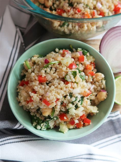 Quinoa is actually the seed of a plant (a plant that's related to spinach and beets!) Couscous and Quinoa Salad with Lime Vinaigrette - Weekend ...
