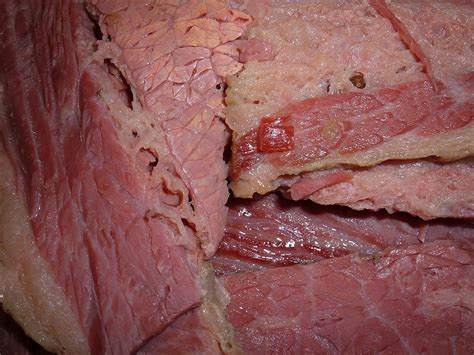 Here is a typical riblet, a section of a single bone about 2 long. Corned beef - Wikipedia