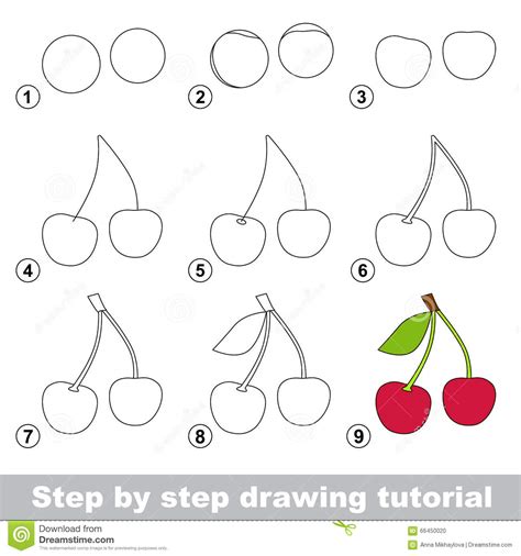 How To Draw A Cherry At How To Draw