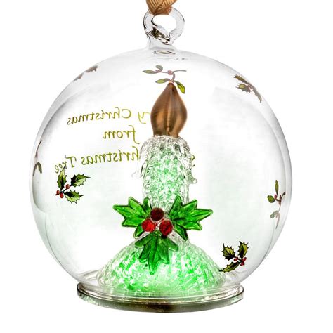 When you want to show someone in your family how much you love them, one way to do it is to put it out there for the world to see. Spode Candle Glass LED Christmas Ornament | Silversuperstore