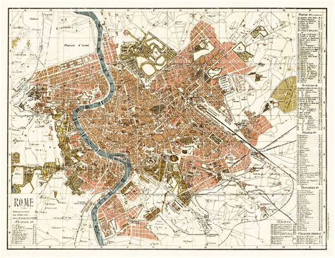 Rome City Map Printable