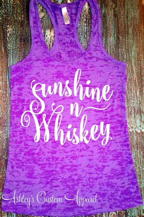 Sunshine And Whiskey Country Music Tank Whiskey Tank Etsy