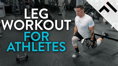 Full Leg Workout For Athletes Day From The Athlete Program Youtube