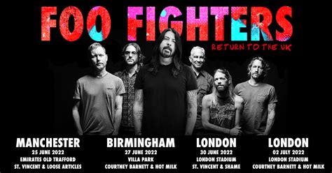 Foo Fighters Announce 2022 Uk Stadium Shows Were Playing Like Every