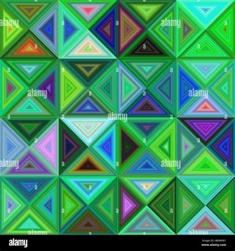Abstract Regular Triangle Mosaic Background Design Stock Vector Image