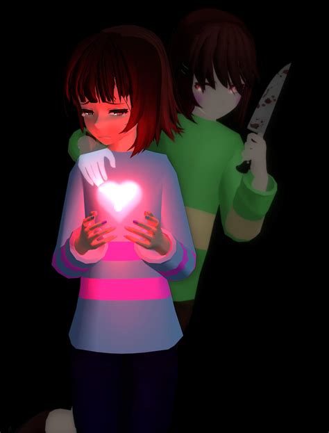 Mmd Frisk And Chara By Madison15711 On Deviantart