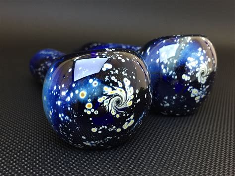 Galaxy Glass Pipe Cobalt Made To Order Pocket Hand Etsy
