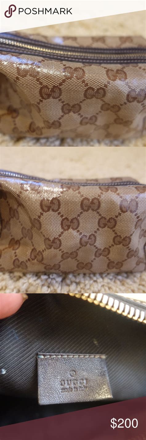 Authentic Gucci Zippered Cosmetic Case | Cosmetic case ...