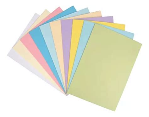 Hojas De Color Tamaño Carta Colores Claros 100pz en venta en por sólo