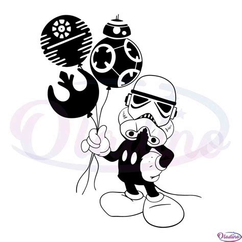 Star Wars Mickey Disney Mouse Svg Digital File