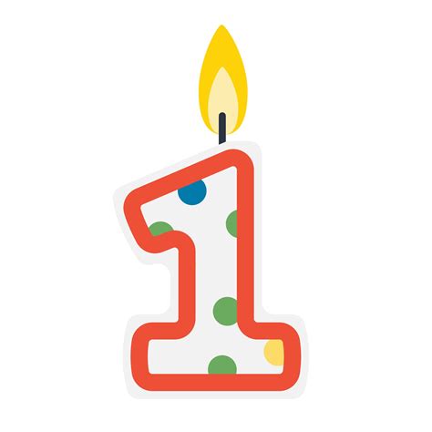 Birthday Candle Clip Art Numbers