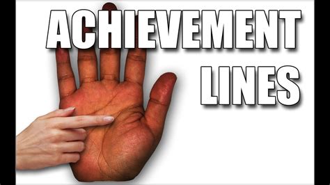 Money is shown by a fine curving line beside the base of the apollo finger on the side of the mercury finger. ACHIEVEMENT LINES: Female Palm Reading Palmistry #115 - YouTube