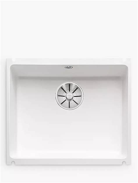 Blanco Subline 500 U Single Bowl Undermounted Ceramic Kitchen Sink White