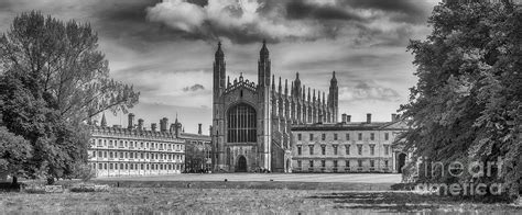 Kings College Cambridge From The Backs Black And White 1 Photograph
