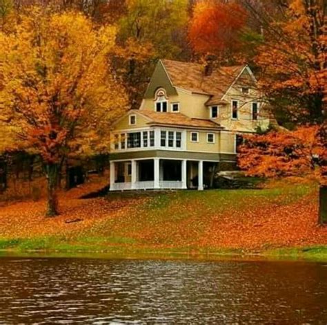 Pin By Mary Vassallo On Beautiful Nature Dream House Exterior Autumn