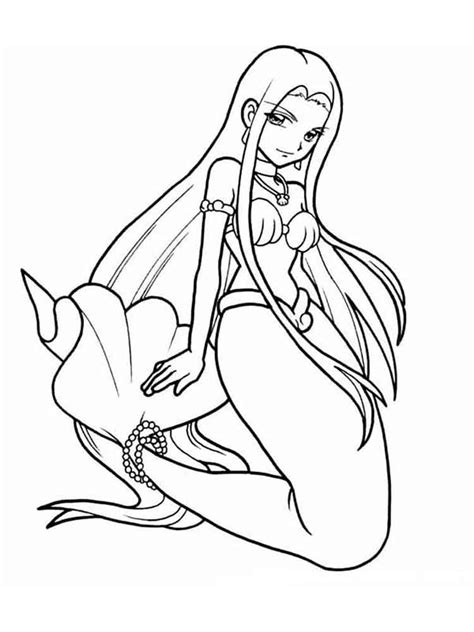 Mermaid Melody Coloring Pages Free Printable Mermaid