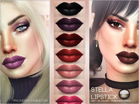 Stella Lipstick N By Pralinesims At Tsr Sims Updates