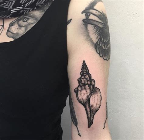 Conch Shell Tattoo By Emily Alice Johnson Becoming A Tattoo Artist
