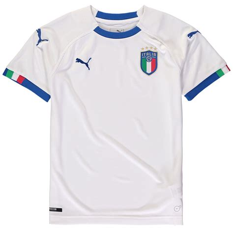 Puma Italy National Team Youth White 2018 Replica Away Jersey