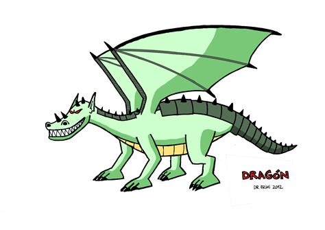 Dibujo De Dragon Mitológico Para Colorear Cfd