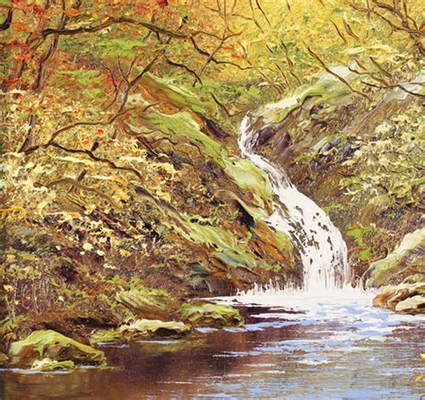 Terry Evans Original Oil Painting On Canvas Autumn In Swaledale Art