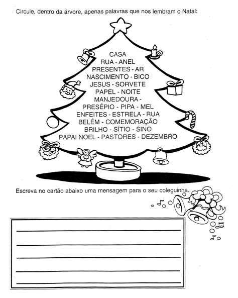 Desenhos Para Colorir Atividades De Natal Para Trabalhar Em Sala De Aula