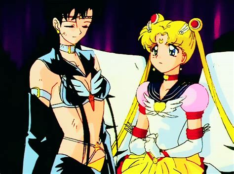 Sailor Star Fighter Seiya And Sailor Moon Usagi Sailor Chibi Moon Sailor Moon Stars
