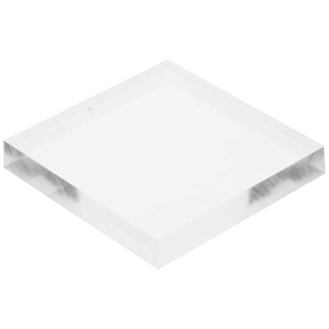 Plymor Clear Acrylic Square Polished Edge Display Base 15 W X 15 D