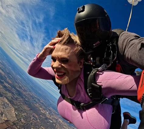 Trans Teacher Whose Large Fake Breasts Went Viral Goes Skydiving With Adult Star Big World Tale