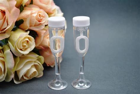 Wedding Champagne Glass Bubbles X 24 Wedding Wish