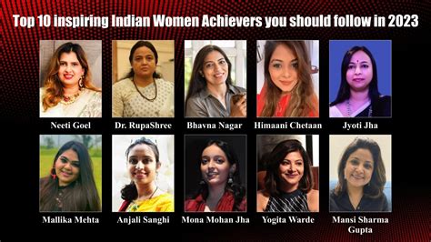 Top 10 Inspiring Indian Women Achievers You Should Follow In 2023