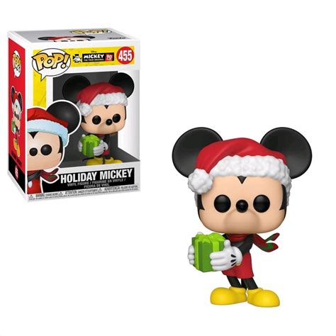 Buy Mickey Mouse 90th Anniversary Holiday Mickey Pop Vinyl Sanity