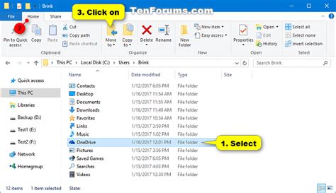 Change Location Of Onedrive Folder In Windows 10 Tutorials