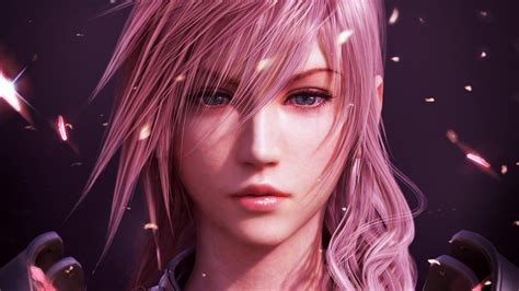 Final Fantasy XIII Steel Sword Simple Background Warrior Cifangyi Feathers Weapon Bangs