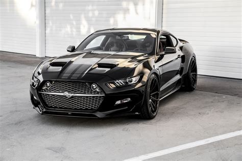 Black Ford Mustang Coupe Hd Wallpaper Wallpaper Flare