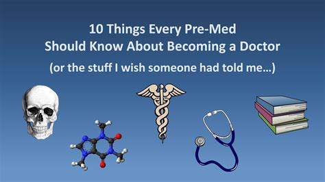 10 Things Every Pre Med Should Know About Becoming A Doctor Youtube