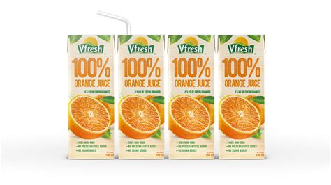 Packaging Design For 100 Orange Juice On Behance