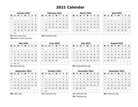 Free Printable Calendar Year 2021 Month Calendar Printable