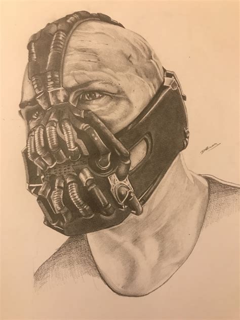 Pencil Drawing Of Bane Bane Pencil Sketch In Elwin Monsey S Bane Art
