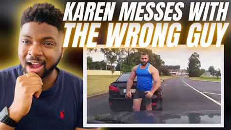 🇬🇧brit reacts to karen messes with the wrong guy youtube