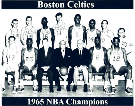 1965 Boston Celtics 8x10 Team Photo Basketball Picture Nba World Champs