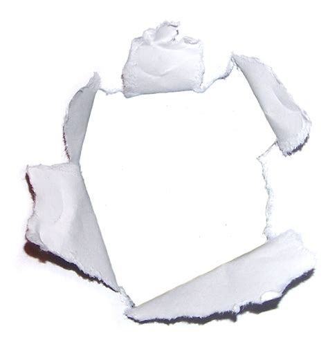 Ripped Hole Paper Png