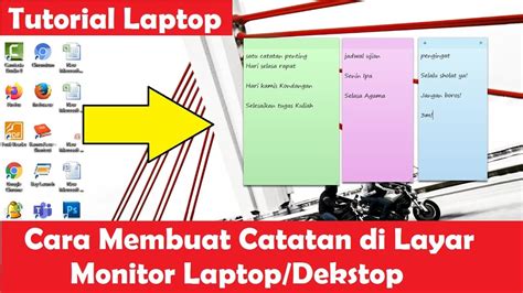 Cara Membuat Catatan di Dekstop atau Layar Monitor Laptop dengan Sticky