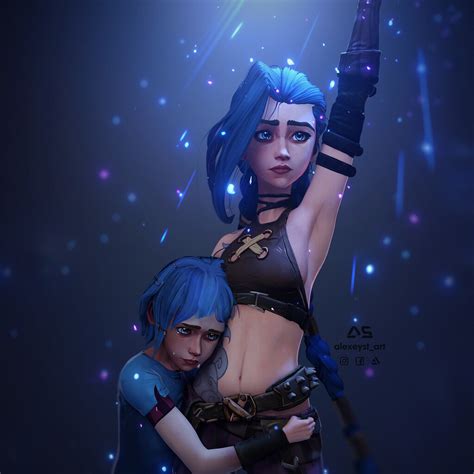 Jinx And Powder Arcane League Of Legends Finished Projects Blender Artists Community