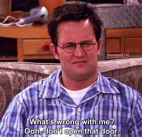 Chandler Bing Whats Wrong With Me I Love My Friends Friends Tv