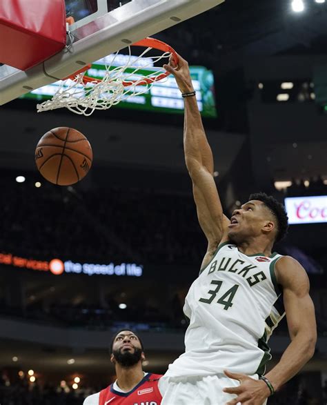 Antetokounmpo Scores 25 As Bucks Beat Pelicans 123 115