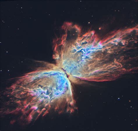 Butterfly Nebula Ngc 6302 Seen From The Hubble Space Telescope Its