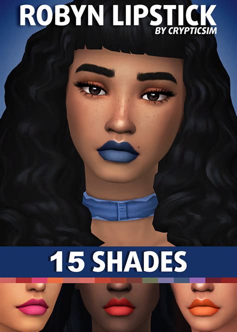 Black Girl Lipstick Sims 4 Cc Maxis Match Furniture Set